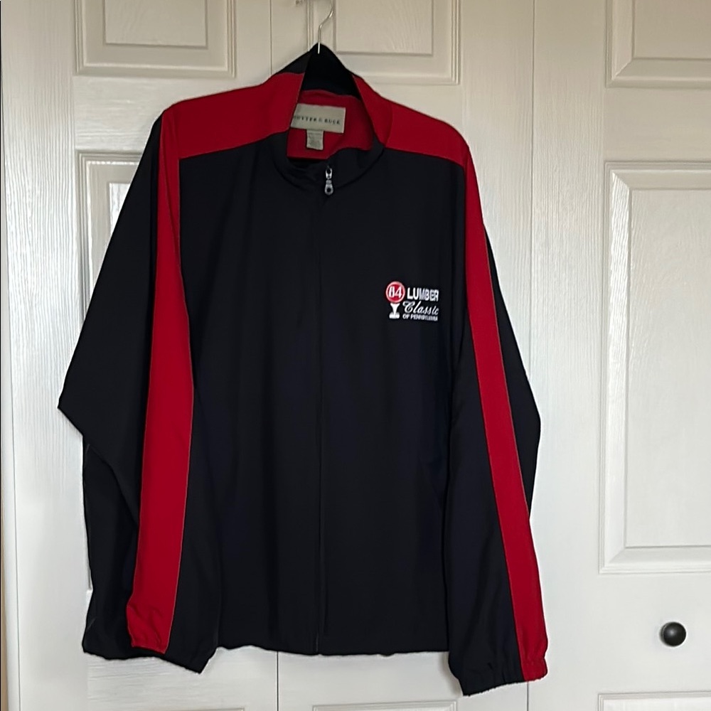 Cutter & Buck Red and Blue Windbreaker Lightweight Jacket